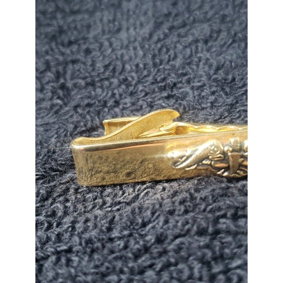 Vintage US Navy Submarine  Warfare Service Tie Bar Clasp Military USN 1960s - Picture 3 of 15